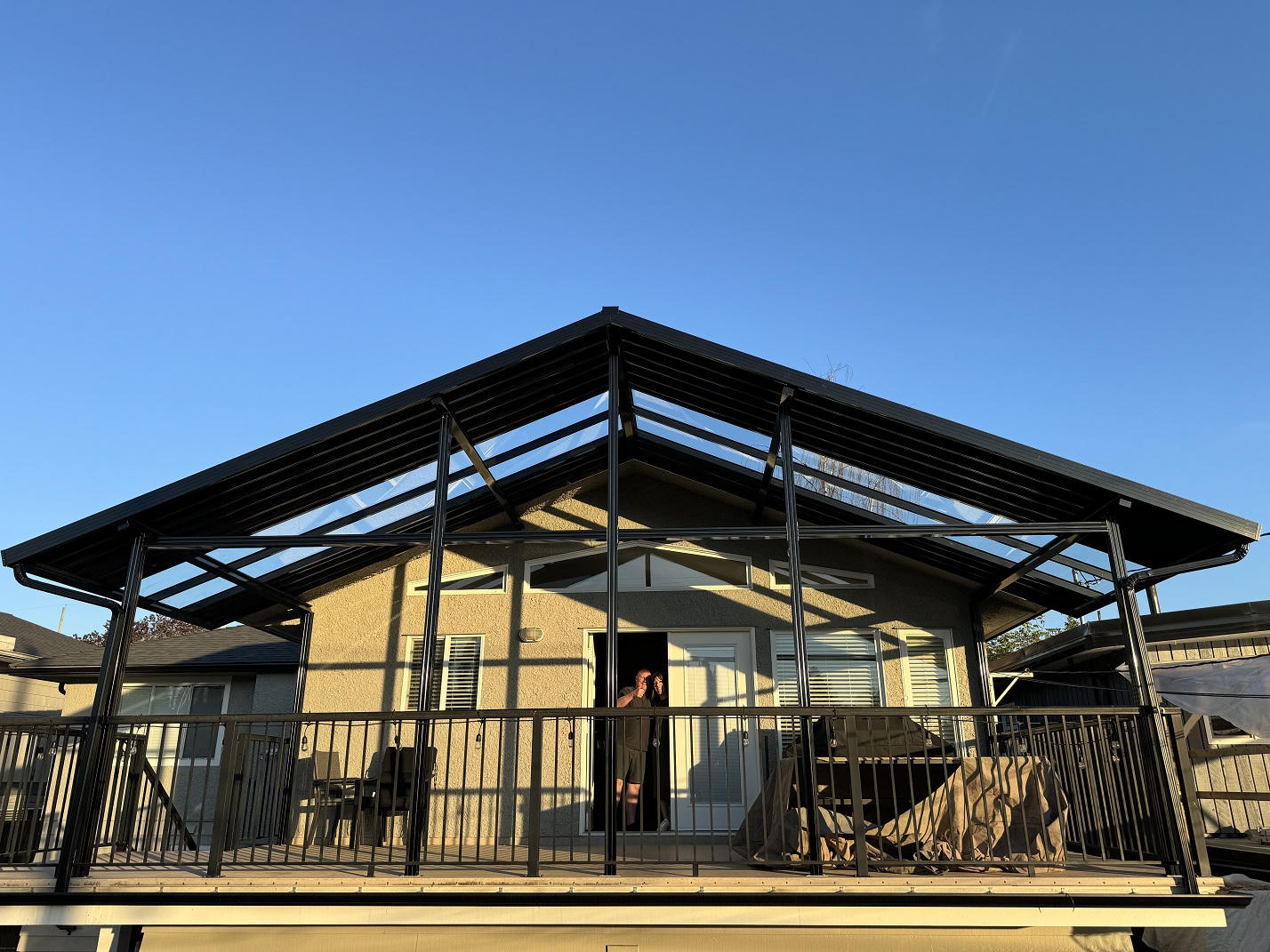 Custom Cover with A shape roof