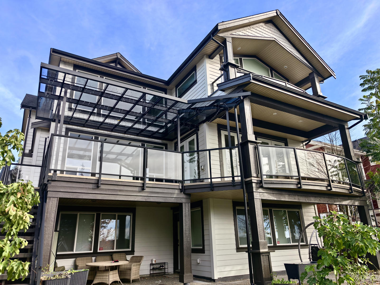 Custom patio cover - clear glass