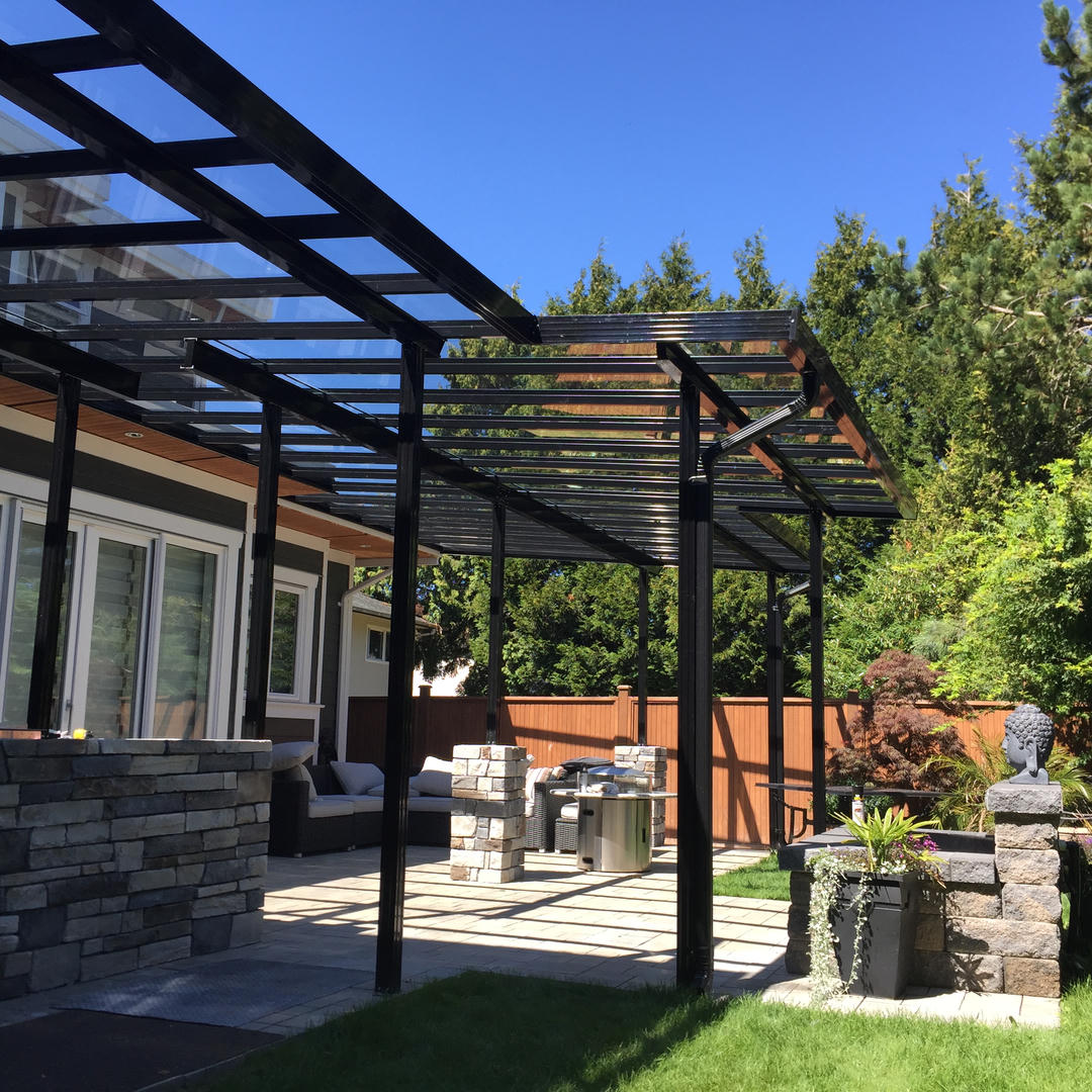 Custom patio cover - L shape